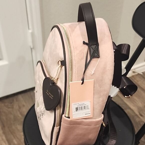 Juicy Couture Heritage Signature Logo Backpack- Dusty‎ Blush